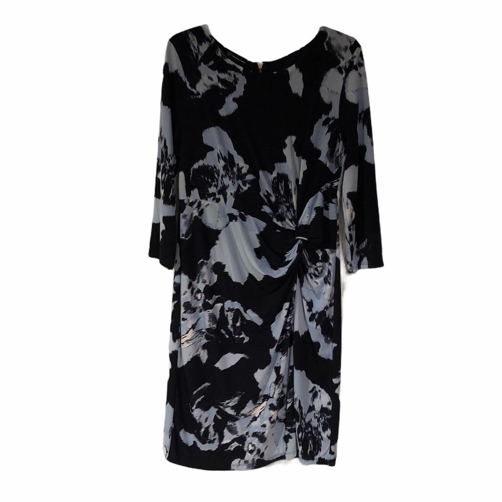 INC gathered waist jersey dress